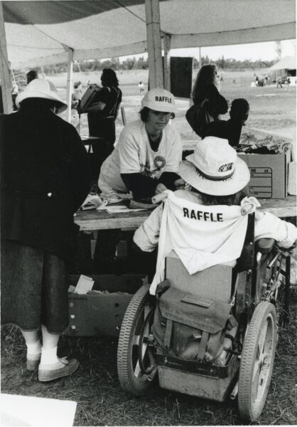 Raffle volunteers with wheelchair-DLandy-1991